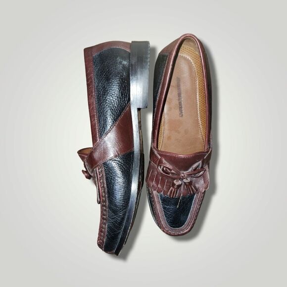 Johnston & Murphy Aragon II Kiltie Tassel Loafer 20-0592 Black-Brown Men 9.5 main image 6